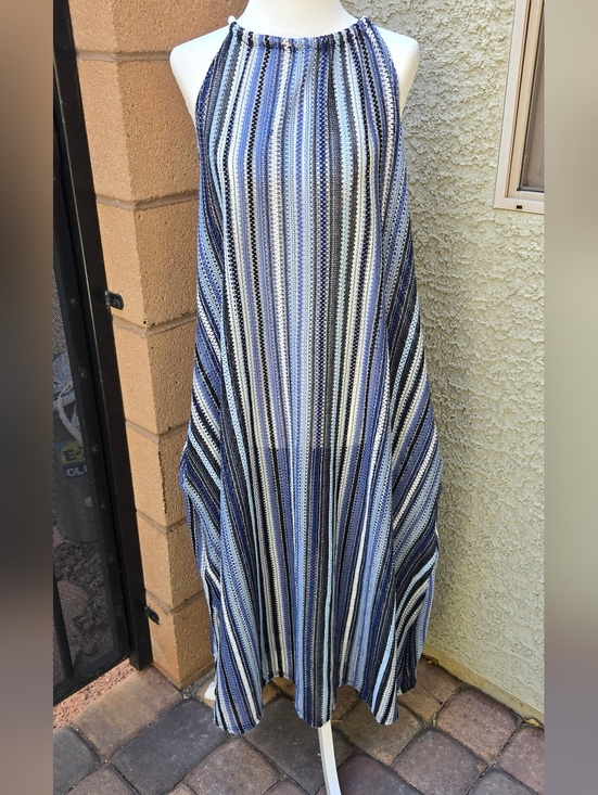 C&C California Dresses & Skirts - C&C California Blue Striped Swim Cover